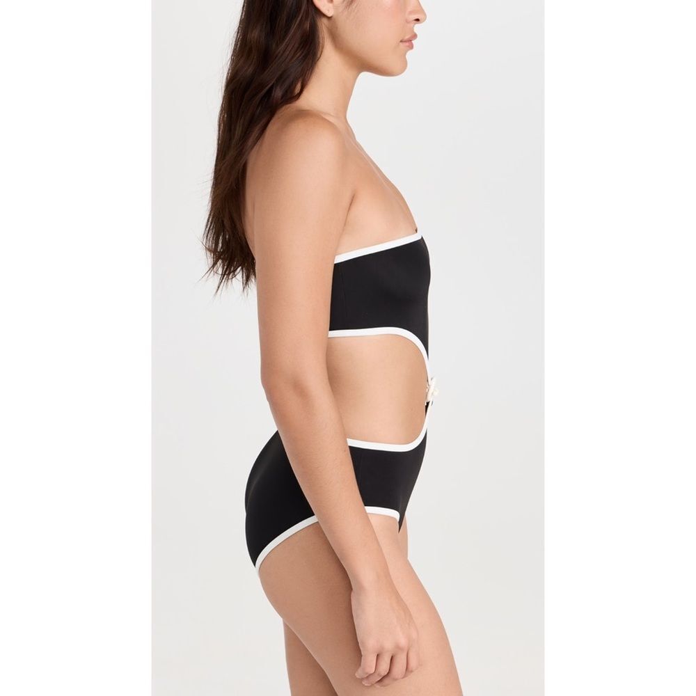 NWT Solid & Striped XS The Bella One Piece Swimsuit Butterluxe Black $198 - Picture 3 of 14